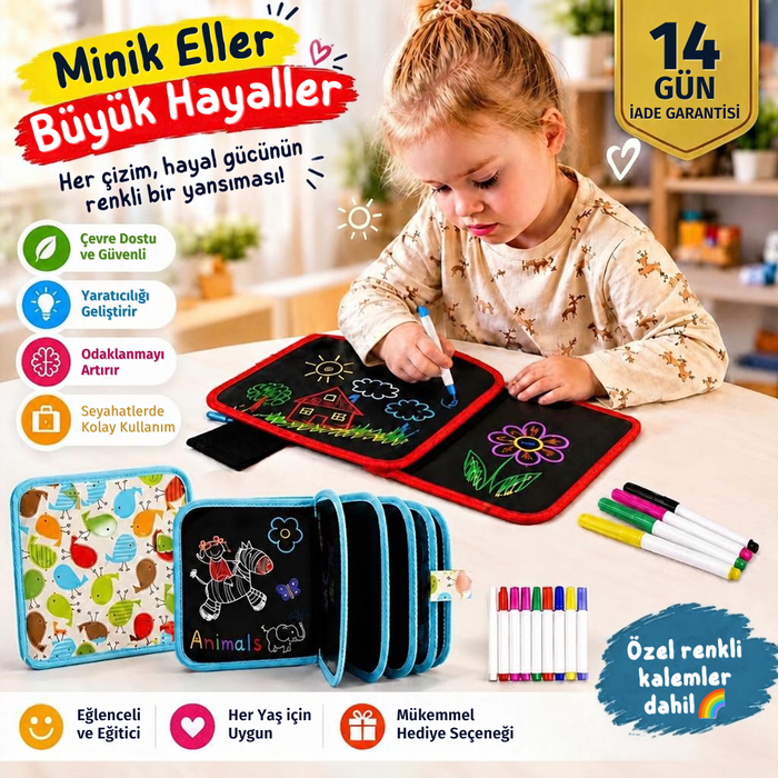 Yuvia™ Premium Silinebilir Çizim Defteri