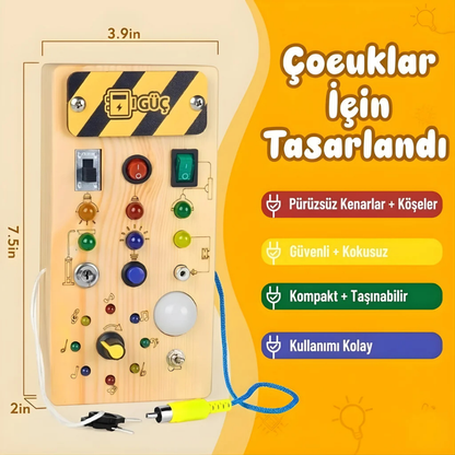 Yuvia™ Montessori Ahşap Anahtar Panosu