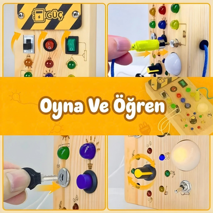 Yuvia™ Montessori Ahşap Anahtar Panosu