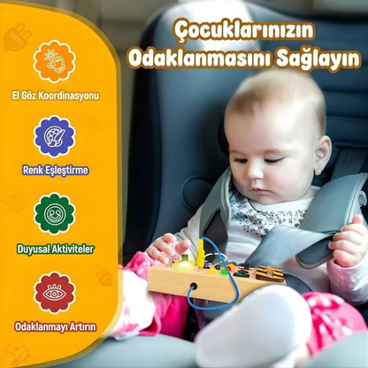 Yuvia™ Montessori Ahşap Anahtar Panosu