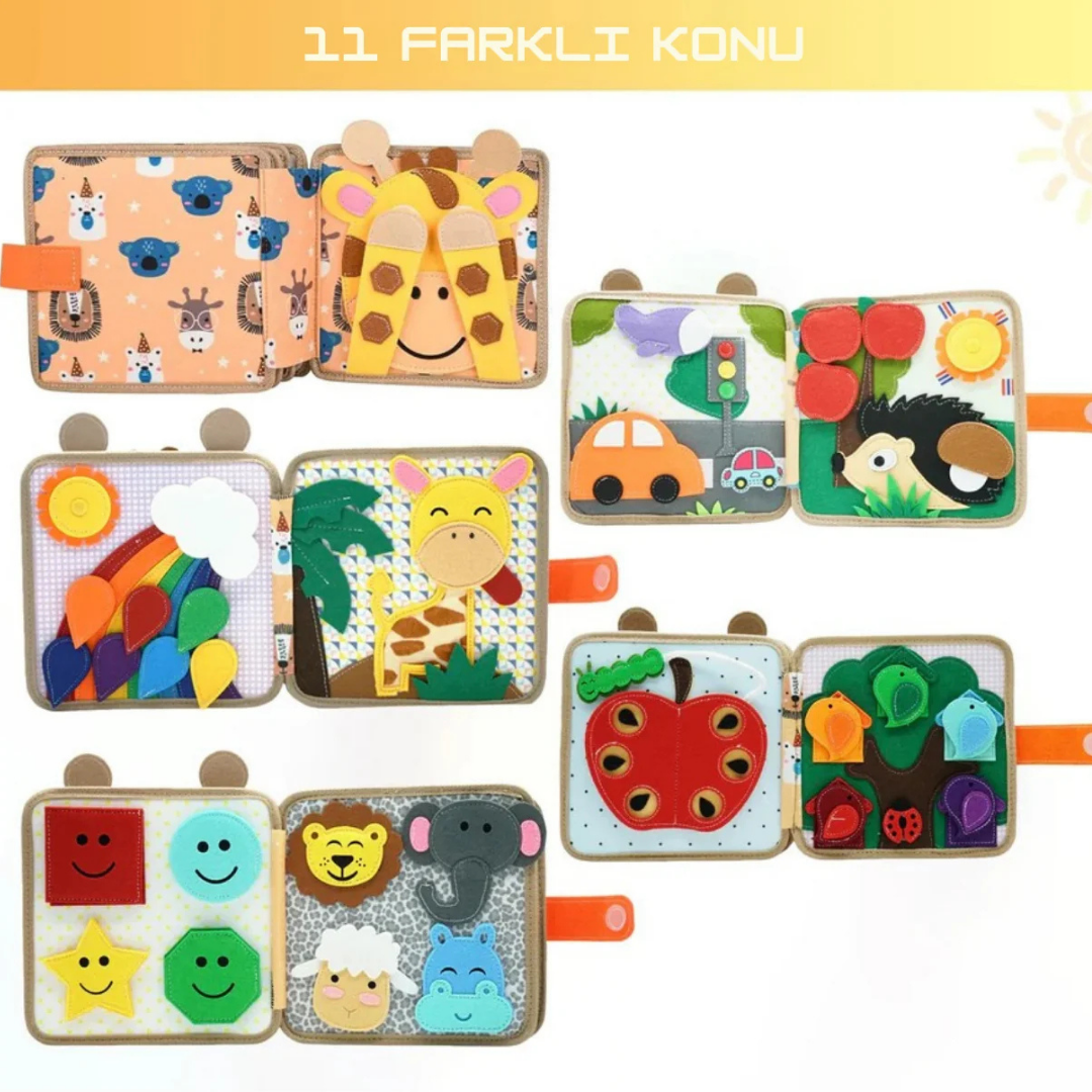Yuvia™ Montessori Zürafa Keçe Eğitim Kitabı