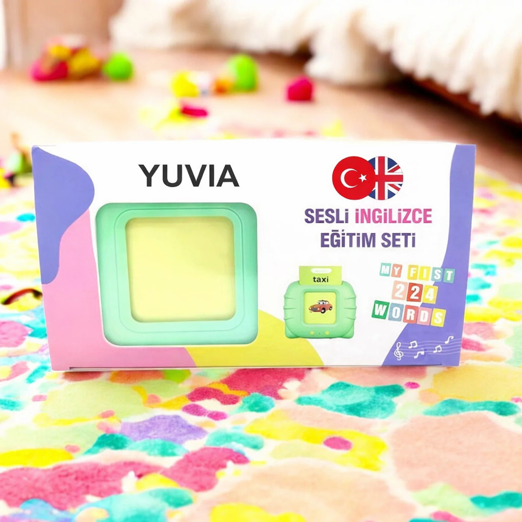 Yuvia Türkçe & İngilizce sesli kelime öğretim seti
