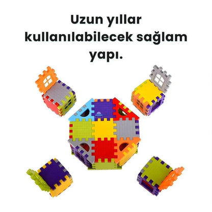Yuvia™ Puzzle Şehri Yapı Oyuncakları