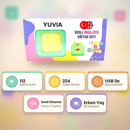 Yuvia Türkçe & İngilizce sesli kelime öğretim seti